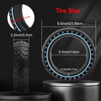 BANGTING Tömör Gumi Roller Kerék 8.5x2 Hüvelyk - Xiaomi Pro 2/M365/1S/3/Essential Kompatibilis Defektmentes Csere Abroncs, 2 db 3