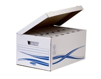 Archivačný box Bankers Box Basic Maxi 8 cm – biely/modrý – 6 ks 3