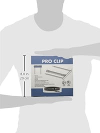 Cleme de arhivare Bankers Box ProClip cu braț de 100 mm și șină de îndosariere, 100% plastic reciclat, alb, 100 bucăți 7