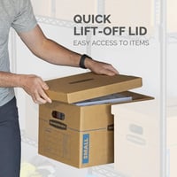 BANKERS BOX SmoothMove Classic 38L Költöztetődoboz 10db Erős Karton Szállítódoboz - 38 Litre 6