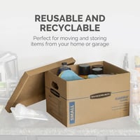 BANKERS BOX SmoothMove Classic 38L Költöztetődoboz 10db Erős Karton Szállítódoboz - 38 Litre 7