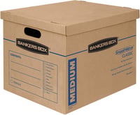 BANKERS BOX SmoothMove Classic 38L Költöztetődoboz 10db Erős Karton Szállítódoboz - 38 Litre 1