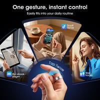 Inteligentný prsteň BANLVS pre mužov a ženy, 24/7 tepová frekvencia, HRV, SpO2, spánok, teplota, 176 športových režimov, vodotesnosť IP68, Android iOS, strieborný, veľkosť 67 7