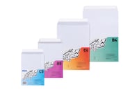 Obálka Bantex DIN C5 (22,9 x 16,2 cm), biela, so samolepiacim pásikom, balenie 25 ks vo fólii 2