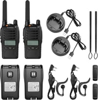 Baofeng BF-88ST Pro PMR446 walkie talkie készlet LCD VOX asztali töltővel - fekete - 2 db 7