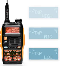 Baofeng GT-3TP Mark III Kétsávos Adóvevő 144-146/430-440MHz, 8W/4W/1W Teljesítmény, 11km Hatótáv, 1800mAh Akkumulátor, Narancs 1