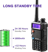 BaoFeng GT-5R Dual Band Walkie Talkie VHF/UHF 128 csatorna 1800mAh 5