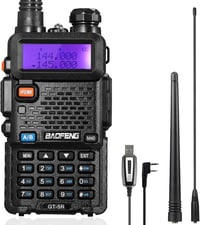 BaoFeng GT-5R Dual Band Walkie Talkie VHF/UHF 128 csatorna 1800mAh 1