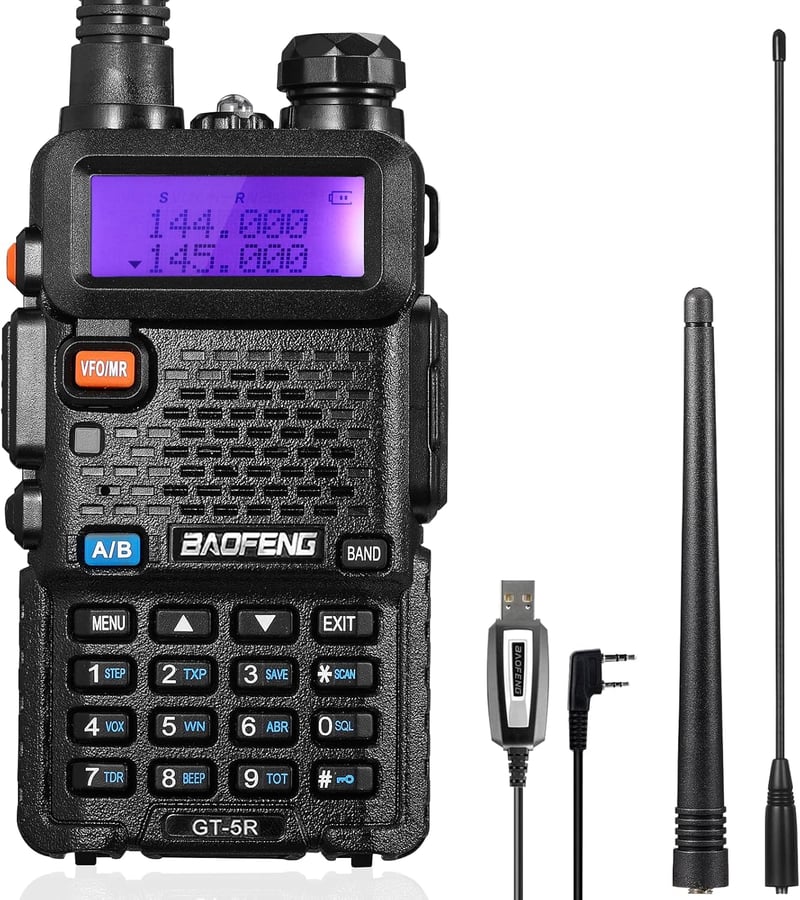 BaoFeng GT-5R Dual Band Walkie Talkie VHF/UHF 128 csatorna 1800mAh
