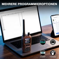 BAOFENG GT-5R Mini kézi amatőr rádió, 999 csatorna, USB-C töltés, borostyánsárga - 2 db 3