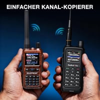 BAOFENG GT-5R Mini kézi amatőr rádió, 999 csatorna, USB-C töltés, borostyánsárga - 2 db 8