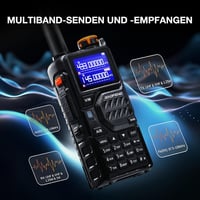 BAOFENG K5 Plus 10W kétsávos walkie-talkie légisávval, 2500 mAh, 999 csatorna, CHIRP - fekete 2