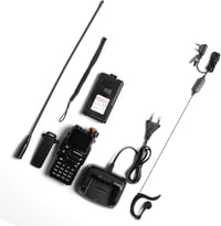 BAOFENG K5 Plus 10W kétsávos walkie-talkie légisávval, 2500 mAh, 999 csatorna, CHIRP - fekete 8