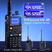 BaoFeng UV-5RM Plus 10W két sávos rádió, FM Air vevő, 2 db, 2500mAh, USB-C, CHIRP, programozókábel és puha tok 4