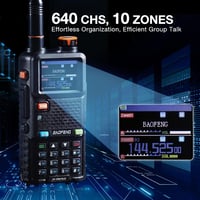 BaoFeng UV-5RM Plus GPS kézi adóvevő - 10W, kétsávos, 640 csatorna, 2500 mAh, USB-C - 2 db 5