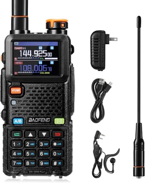 BaoFeng UV-5RM Plus GPS kézi adóvevő 10W, többsávos, 2500 mAh, 640 csatorna