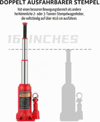 BAOSHISHAN 3 Tonna Hidraulikus Emelőkocsi Hordtáskával 195mm Emelési Magasság 3
