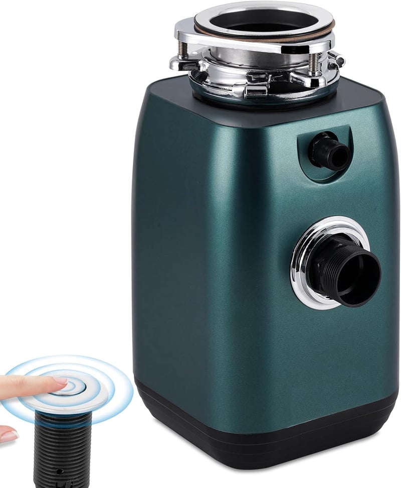 BAOSHISHAN 600W Konyhai Hulladékdaráló Gombkapcsolóval 3800 rpm Mosogatótálcához