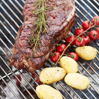 Barbecook profesionalna pravokutna rešetka za roštilj, kromirani čelik i drvo, dodatak za roštilj, 70x40 cm 5