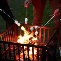 Barbecook Coș de foc pentru lemne, pătrat, din oțel lăcuit, 62 x 62 cm lățime și 48,5 cm înălțime, negru 3