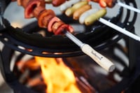 Barbecook Set višekratnih BBQ ražnjića - 3 XL ražnjića od nehrđajućeg čelika i drva, 65 cm 8