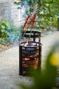 Barbecook Set višekratnih BBQ ražnjića - 3 XL ražnjića od nehrđajućeg čelika i drva, 65 cm 7