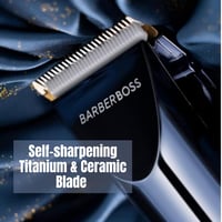 Barberboss QR-2091E 10-in-1 Multifunkciós Hajvágó és Szakállvágó, LED Kijelzővel, Titánium-Kerámia Pengékkel, 8 Tartozékkal és Kettős Sebess 2