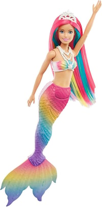 Barbie Dreamtopia Szivárvány Sellő Baba Színváltó Hajjal - Vízzel Aktiválható Játék 3-8 Éves Lányoknak, GTF89 5