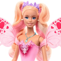 Bábika Barbie Fantasy víla s meniacimi sa krídlami a outfitom, čarovným prútikom a módnymi doplnkami, JCP76 7