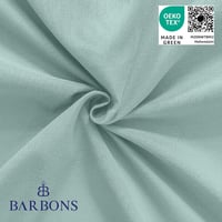 BARBONS Napínacia plachta 180x200 cm, 100% bavlnený džersej, certifikát Oeko-Tex, pre boxspring postele a vysoké matrace (do 27 cm), zelená 5