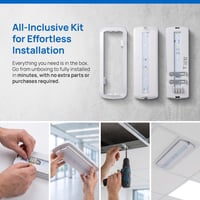 Iluminat de urgență LED Barcelona B1050, 3W, alb rece 6500K, 250 lumeni, test automat, montaj aparent sau încastrat, autonomie 3 ore 3
