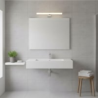 Barcelona LED kúpeľňové nástenné svietidlo tubulárne opálové 6W 540lm IP44 40 cm 4