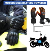 BARCHI HEAT Fűthető Kesztyű Férfiaknak és Nőknek, Elektromos Kerékpár Motoros Téli Kesztyű, M-es méret 7