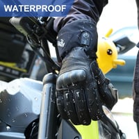 BARCHI HEAT Fűthető Kesztyű Férfiaknak és Nőknek, Elektromos Kerékpár Motoros Téli Kesztyű, M-es méret 6