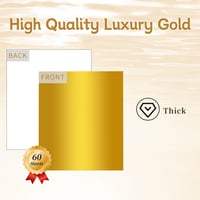Bargain Hound Arany Papír Kézművességhez - A4 Méretű Metál Tükörfényű Aranypapír, 60 db, 250g/m², Kreatív Dekorációs Alapanyag 3