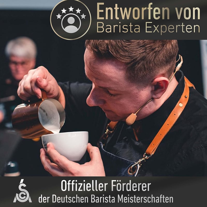 BaristaLegends 58,5 mm Espresso Tamper Rozsdamentes Acél Fa Nyéllel Profi Kávéhoz