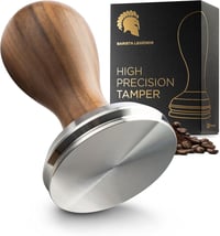 BaristaLegends 58,5 mm Espresso Tamper Rozsdamentes Acél Fa Nyéllel Profi Kávéhoz 1
