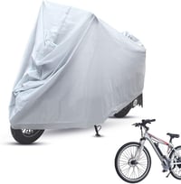 Barlone 210D Oxford kerékpárponyva vízálló eső por UV védelemmel, fehér, 180 x 120 cm kültéri garázshoz, hó és nap ellen 1