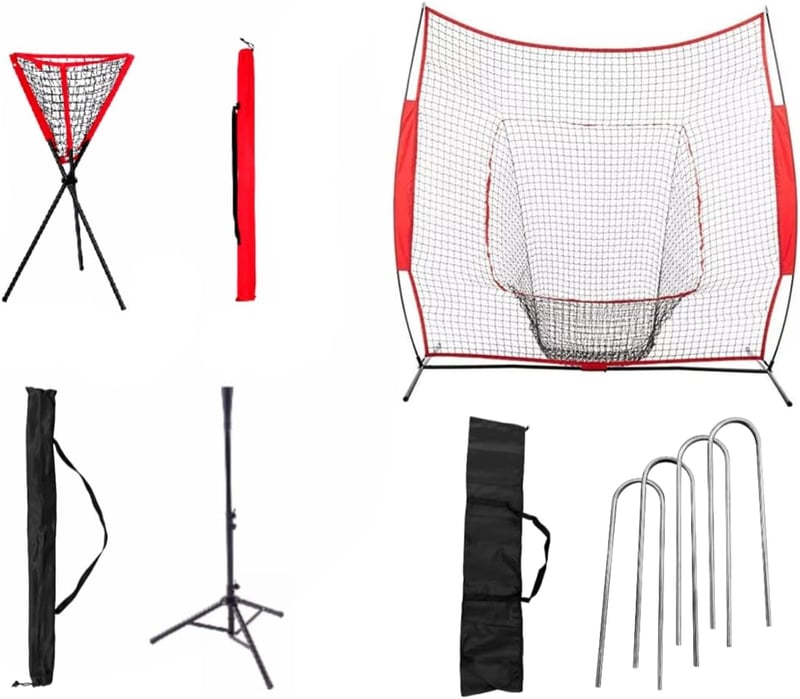 BARNETT BNB-03 Edzőhálóval Baseball Szett Pólóval és Labdatartóval