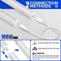 Barrina T5 LED növénylámpa 5000K 29cm 4db szett teljes spektrum - 29cm, White 5