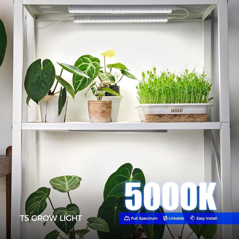 Barrina T5 LED növénylámpa 5000K 29cm 4db szett teljes spektrum - 29cm, White