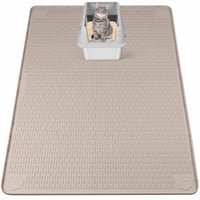 Bartuke XXL prostirka za mačji pijesak 127x89 cm, velika silikonska podloga za mačji toalet, kaki 1