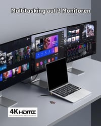 Dokovacia stanica Baseus 12 v 1 pre notebooky, Triple Display, 2x 4K HDMI, DP, 100W PD, 3x USB 3.0, USB-C, Gigabit Ethernet, čítačka SD/TF kariet, pre MacBook, Dell, HP, Surface 3