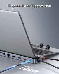 Dokovacia stanica Baseus 12 v 1 pre notebooky, Triple Display, 2x 4K HDMI, DP, 100W PD, 3x USB 3.0, USB-C, Gigabit Ethernet, čítačka SD/TF kariet, pre MacBook, Dell, HP, Surface 5