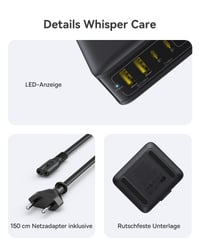 Stație de încărcare Baseus 120W GaN USB-C cu 6 porturi, încărcare rapidă PD și PPS, compatibilă cu MacBook Pro/Air, iPad Pro, iPhone 16, Galaxy S24 Ultra, Steam Deck 7