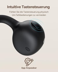 Slúchadlá Baseus Bowie MC1 s otvorenou konštrukciou, klip na ucho, Bluetooth 5.4, adaptívne posilnenie basov, potlačenie hluku pri hovoroch, IP57, 40 hodín výdrže batérie, 5 7