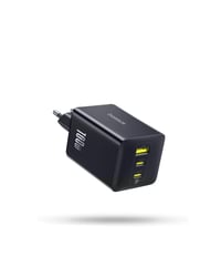 Încărcător USB-C Baseus Enerfill 100W, Încărcător rapid GaN cu 3 porturi PD PPS, Compatibil cu MacBook Pro/Air, iPad, iPhone 17/16/15/14, Galaxy S25, Negru 1