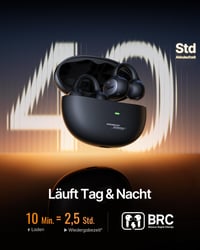Căști open-ear Baseus Inspire XC1, sunet de la Bose, Dolby Audio, Hi-Res, tweeter Knowles BA, sistem hibrid cu 2 căi, 40 de ore de redare, IP66 5