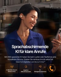 Slúchadlá s otvorenou konštrukciou Baseus Inspire XC1, zvuk od Bose, Dolby Audio, Hi-Res, Knowles BA výškový menič, 40 hodín, IP66, hviezdicovo biela 6