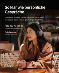 Bluetooth slúchadlá Baseus Inspire XH1 s potlačením hluku -48 dB, zvuk Bose, Dolby Audio, Hi-Res, 100-hodinová výdrž batérie, Bluetooth 6.1, 5 mikrofónov, O 7
